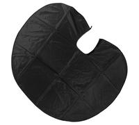 Homoyoyo Delantal Resistente al Agua de Tafetán para Cortar el Pelo Hombreras, Capa para Tintes y Permanentes, Talla Grande para Peluquería Profesional Casa Negro