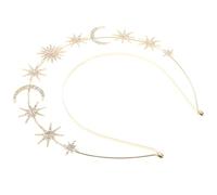 Homoyoyo Diadema Con Aro Nuestra Señora Diadema De Luna y Estrella Decoración Cabello De Fiesta Para Mujer Accesorios De Escena Brillantes