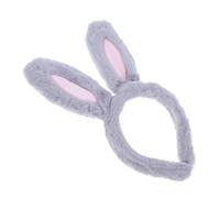Homoyoyo diadema con orejas de conejo diademas para las orejas pequeños oreja de conejito fiesta diademas de niñas chico Venda cosplay orejas de conejo cintas para el pelo Felpa Gris