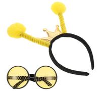 Homoyoyo Diadema de Abeja Amarilla Gafas Divertidas para Fiesta, Accesorio Pelo de Tela y Plástico, Adecuado para Carnaval y Disfraces