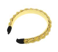 Homoyoyo Diadema de Agua Cristalina con Cristales de Imitación Brillantes Diseño Barroco y Cómodo para Mujer Accesorios de Moda para Bodas y Fiestas Color Amarillo