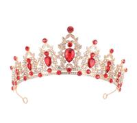 Homoyoyo Diadema de Boda Gemas de Imitación, Accesorio Cabello de Novia de Aleación Proceso de Electrochapado, Diseño Vintage Elegante para Eventos Nocturnos