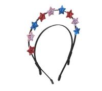 Homoyoyo Diadema De Del Día Independencia Brillante Aro Cabello Estrellas Patrióticas Para Celebraciones Del Día Independencia