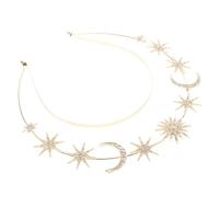 Homoyoyo Diadema de Diosa con Aro Luminoso de Nuestra Señora Tocado de Luna y Estrellas Accesorio Cabello de Fiesta y Decoraciones de Fiesta para Mujer