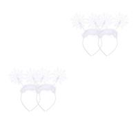 Homoyoyo Diadema De Navideña - Diseño De De Nieve - Set De 2 Aros Para El Cabello Accesorio Festivo Para Un Look En Navideña