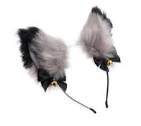 Homoyoyo Diadema De Orejas Felpa Con Campanas Doradas Accesorio Ligero y Para Fiesta Carnaval y Cosplay Para Mujeres y Niñas