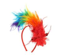 Homoyoyo Diadema de para Mujer Accesorio Cosplay Tocado Rojo para Fiestas Bodas Banda Ligera y Versátil para