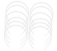 Homoyoyo Diadema de Plástico Lisa 12 Piezas para Cabello Diy, Diseño Simple para Personalizar, Adecuado para Niñas y Mujeres en Uso Diario y Ocasiones Obsequios