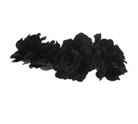 Homoyoyo Diadema De Rosas Negras Tocado Floral Ajustable Para Halloween y Día De Muertos - Perfecto Para Vestidos Mexicanos y Celebraciones Especiales