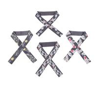 Homoyoyo Diadema Japonesa de Samurái, Pañuelo Deportivo Absorbente de Sudor, Banda Elástica para Karate y Artes Marciales, 4 Unidades para Entrenamiento y Disfraces Infantiles