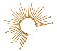 Homoyoyo Diadema María - Tocado Elegante De Banda Para La Cabeza - Accesorio De Fiesta Para Mujer Diseño Dorado En Metal y Plástico Ideal Para Disfraces y Celebraciones