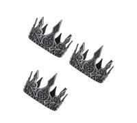 Homoyoyo Diadema Medieval De PU Para Hombre - Tocado De Antiguo - Accesorio De Disfraz Para Fiesta De Halloween y Cosplay Ideal Para Bodas y Graduaciones Color Plata