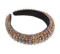 Homoyoyo Diadema Pedrería Ancha De Tela Aterciopelada Estilo Vintage Cabello Diadema De Moda Para Mujer Estilo Aleatorio Accesorio Para Cinta Cabeza