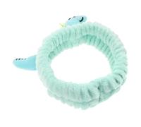 Homoyoyo Diadema Pelo de Mujer y Diadema de Spa, Banda de Dibujos Animados de Dinosaurio, Color Verde, Material Flexible, para Cuidado Piel y Uso Diario en Casa, Talla Ajustable