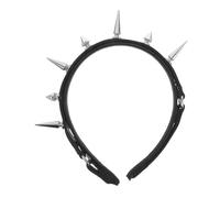 Homoyoyo Diadema Remaches Negra Estilo Steampunk Diadema Gótica para Mujer para Fiestas de Disfraces Halloween y Festivales Accesorios Punk Rock Pinchos