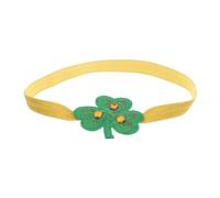 Homoyoyo Diadema Shamrock De St Patrick Day Brillos y Elástico Accesorio Para Mujeres y Para Celebraciones y Disfraces