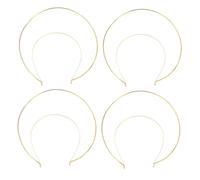 Homoyoyo Diadema Tocado De Aro De Hierro Para Mujeres Diseño Doble Capa, Accesorio Para Fiestas y Fotos, Color Dorado, Tamaño Ajustable Para Chicas