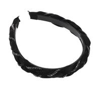 Homoyoyo Diadema Trenzada Rhinestones Para Mujeres Accesorio De Pelo Antideslizante y Elegante Para Bodas y Eventos Estilo Vintage y Moderno