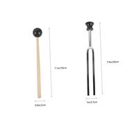 Homoyoyo Diapasón Terapéutico con Martillo para Yoga Relajación y Afinación Musical Instrumento de Sonido Profesional Durable
