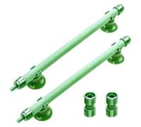 Homoyoyo Difusor de Oxígeno para Acuarios 7 Pulgadas, 2 Barras Verdes de Piedra Burbuja para Peceras, Accesorio de Manguera de Oxígeno, Suministros para Bombas de Aire, Difusión Uniforme
