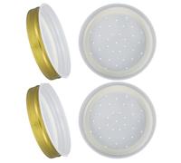 Homoyoyo Dispensador de Agua para Abejas 4 Unidades Tapa para Comedero de Colmena Material Natural Resistente Alimentación Fácil para Apicultura en Jardín y Granja Color Aleatorio