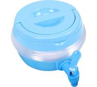 Homoyoyo Dispensador de Bebidas Plegable Portátil 3.5l con Grifo y Base Azul para Deportes, Camping y Fiestas al Aire Libre, Recipiente de Agua para Senderismo y Actividades Recreativas