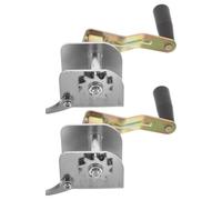 Homoyoyo Dispositivo Tensor de Red de Voleibol y Bádminton 2 Unidades, Trinquete de Manivela Ajustable, Kit Resistente para Entrenamiento y Competición al Aire Libre, Accesorios Deportivos