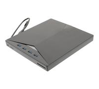 Homoyoyo DVD Externa USB 3.0, CD Externa, Grabadora de DVD ROM, Plástico Negro, Plug and Play, Lectura de Tarjetas y Datos USB, para Notebooks y All-in-Ones