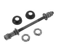 Homoyoyo Eje Trasero Sólido de 180 Mm para Bicicleta de Montaña, Buje Rodamientos de Bolas, Eje Grueso Gris de 9.5 Mm, Compatible Buje Delantero y Trasero, Accesorios para Ciclismo