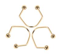 Homoyoyo Ejercitador de Hoyuelos Naturales 3 Piezas de Acero Inoxidable Dorado, Dispositivo de Entrenamiento Facial para Modelar Músculos y Realzar Pómulos en Cuidado Facial Diario