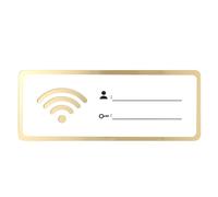 Homoyoyo El signo de WiFi The Office Ornaments White Decor Office Decor WiFi Señales de Pared WiFi Señal para Huéspedes Cuenta de Hotel Contraseña WiFi Señal Cubierta de Red Señal Red Inalámbrica