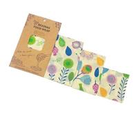 Homoyoyo Envolturas de Cera de Abeja y Almacenamiento Ecológico de Comida para Alimentos Reutilizables para Conservación Doméstica Frescura 3 Piezas Algodón Orgánico Morado Color Aleatorio