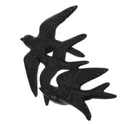 Homoyoyo Escultura de Pared de Pájaros en 3d Hierro Fundido Multicolor Tamaño Pequeño Mediano Grande Decoración Artesanal Hogar Sala 3 Piezas