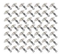 Homoyoyo Eslabón Giratorio Calabaza Luminoso 50 Piezas Acero Soporta Fuertes Tirones para Pesca de Carpa y Surfcasting