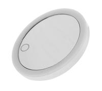 Homoyoyo Espejo de Maquillaje LED con Aumento y Triple Ventosa Recargable Compacto y Portátil Luz Incorporada para Baño y Viaje
