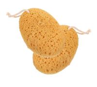 Homoyoyo Esponja de Baño Exfoliante de Espuma Polimérica Naranja para Ducha, Función Exfoliante y Creación de Espuma, Paquete de 2 Unidades para Limpieza Corporal