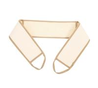 Homoyoyo Esponja De Lufa Exfoliante Para Espalda Grande Beige Borde Café, Doble Cara, Toalla De Baño Natural Para Ducha, Cepillo Corporal Ergonómico, Cuidado Personal Para Hombre y Mujer