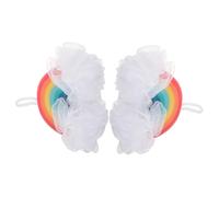 Homoyoyo Esponja Exfoliante Corporal para Niños en Forma de Arcoíris, Pack 2 Unidades de Esponjas Suaves de Baño para Eliminar Células Muertas y Limpiar la Piel