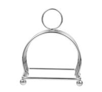 Homoyoyo Estante de Acero Inoxidable para Pan y Tostadas Multiusos Soporte Compacto y Resistente para Rebanadas Organizador Funcional para Cocina y Libros de Recetas