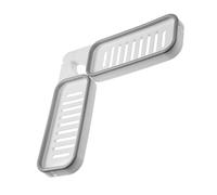 Homoyoyo Estante de Almacenamiento de Pared Giratorio en Tonos Claros Gris, Organizador Multifuncional para Baño y Cocina, Estante Compacto para Botellas y Artículos, Soporte Práctico