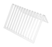 Homoyoyo Estante Triangular de Metal para Escritorio 12 Ranuras 20,8x20x12 Cm Organizador de Libros y CD Soporte para Archivos y Exhibición en Oficina y Hogar
