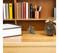 Homoyoyo Estatua de Caballo Dragón de Latón Pequeña para Decoración de Mesa Figura Decorativa China de Metal Compacta Escultura de Animal Suerte para Oficina y Hogar