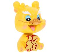 Homoyoyo Estatua de Dragón Decorativo de Escritorio Estilo Chino con Cabeza Oscilante Figura de Dragón Feng Shui para Decoración Mesa y Tablero de Coche Adorno para Año