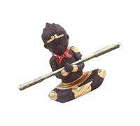 Homoyoyo Estatua Rey Mono Sun Wukong con Dorado Figura Decorativa Zen para Acuario y Jardín Zen Adorno Resistente para Peceras y Mascota de Té Escultura Detallada para Decoración Aquarium