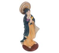 Homoyoyo Estatua Virgen María Pequeña de Resina Mini Escultura Religiosa para Decoración de Escritorio y Hogar Figura Católica para Iglesia y Festividades Navideñas Adorno Espiritual