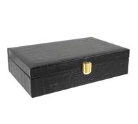 Homoyoyo Estuche de Almacenamiento para Cigarros con Asa Caja de Madera Imitacion Diseño Práctico con Cierre para Viaje y Decoración Elegante