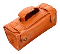 Homoyoyo Estuche de Viaje para Afeitadora Eléctrica Hombre, Neceser Grande de Piel PU Marrón, Funda Antiarañazos Múltiples Compartimentos, Kit Portátil para Aseo Personal y Viaje