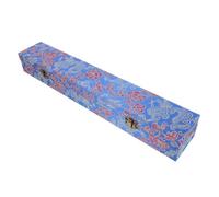 Homoyoyo Estuche Decorativo Para Abanico Chino De Mano Caja De Obsequio Bordada Tapa Organizador Para Abanicos Para Guardar y Transportar De Obsequio