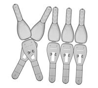 Homoyoyo Estuche Para Afeitadora Manual Portátil 5 Unidades Plástico Reforzado Diseño Compacto Viaje Almacenamiento Multifunción Cuidado Personal Hombres