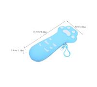 Homoyoyo Estuche para lápices con Pata de Gato papelería estética Estuche para lápiz óptico Lindo Soporte para bolígrafo útiles Escolares estéticos Lindo estacionario Gel de sílice Sky-Blue